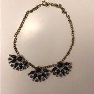 Francesca’s | Blue Fan Statement Necklace